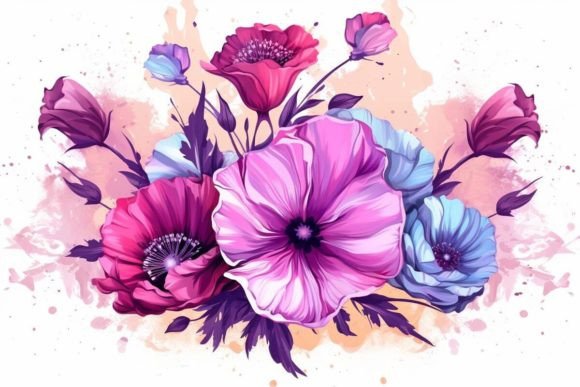 Download Artistic Backgrounds Poppy Field Art - Background Collection