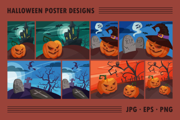 Download Collection of Halloween Poster Designs. - Collection Collection