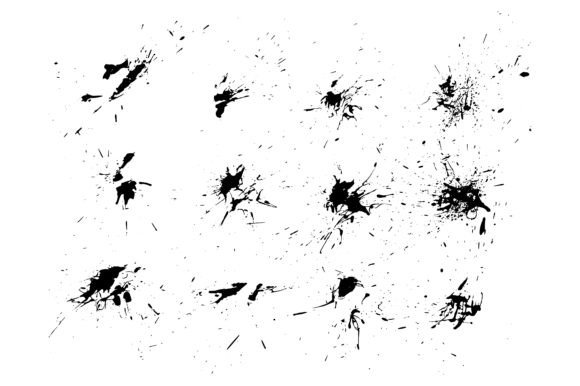 Download Grunge Blots Paint Splashes Background - Background Collection