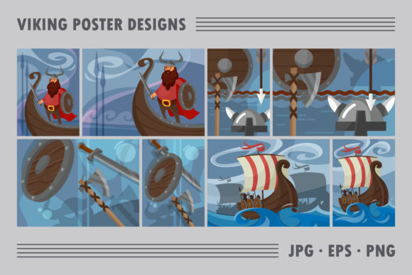 Download Collection of Viking Poster Designs. - Collection Collection