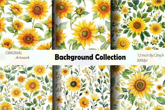 Download Sunflower Background Wallpaper Seamless - Background Collection