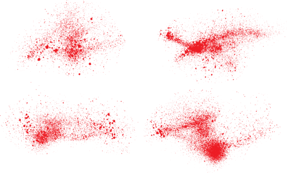 Download Red Color Blood Splatter Brush Stroke - Premium Bundle