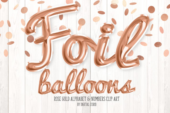 Download Rose Gold Foil Balloon Alphabet - Rose gold foil Collection