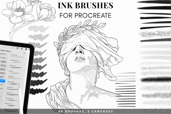 Download Realistic Ink Brushes for Procreate - Brush Collection
