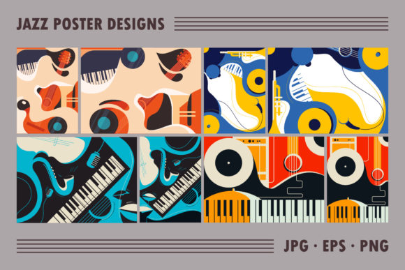 Download Collection of Jazz Poster Designs. - Collection Collection