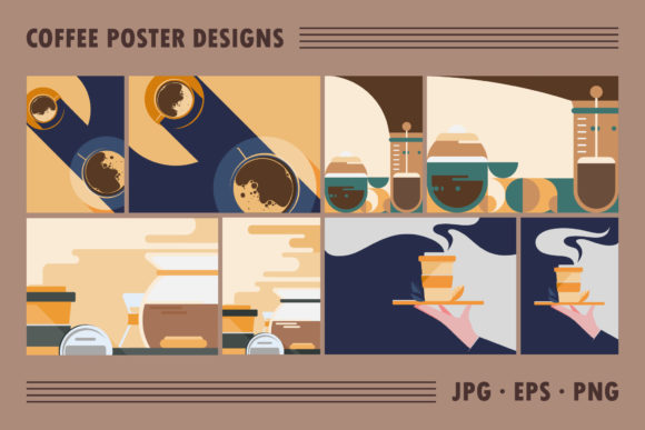 Download Collection of Coffee Poster Designs. - Collection Collection