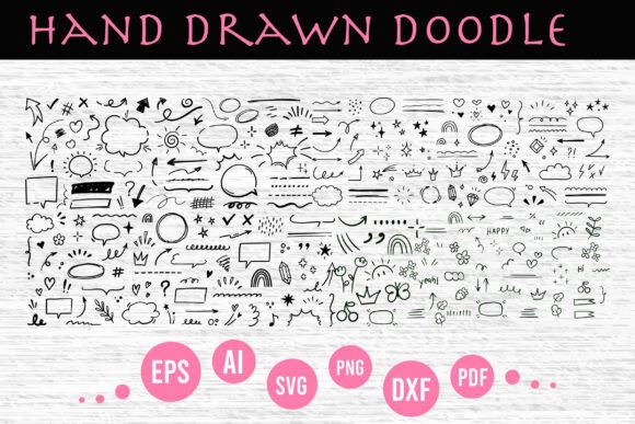 Download Hand Drawn Doodle Elements Collection - Collection Collection