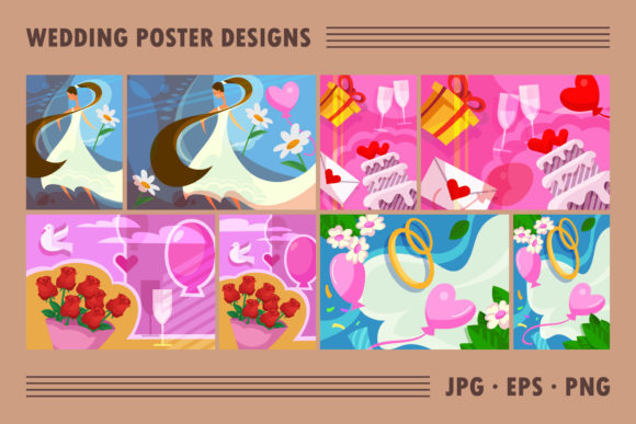 Download Collection of Wedding Poster Designs. - Collection Collection