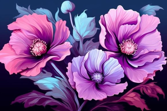 Download Blooming Flowers Artistic Backgrounds - Background Collection