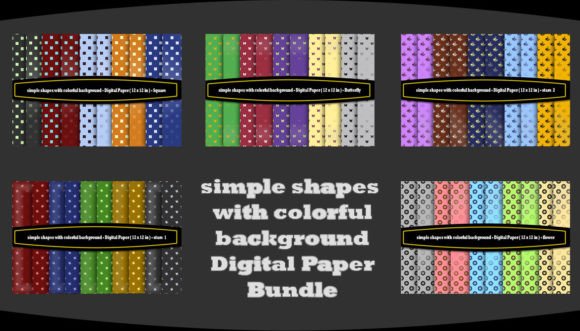 Download Simple Shapes with Colorful Background - Background Collection
