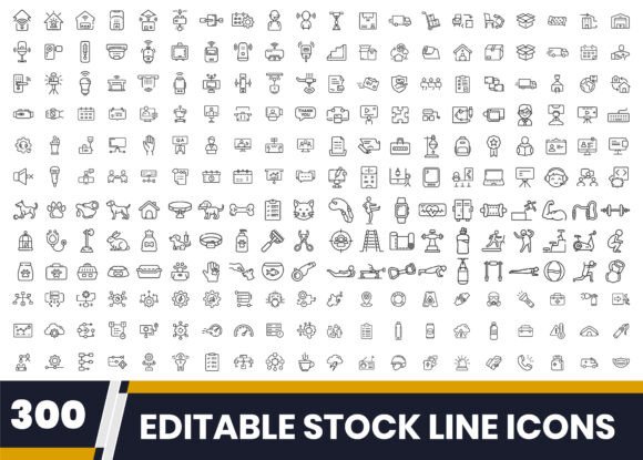 Download Outline Icon Collection 300 Icons - Collection Collection