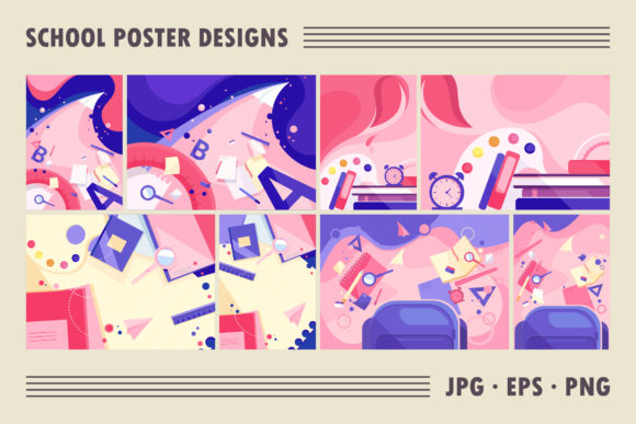 Download Collection of School Poster Designs. - Collection Collection